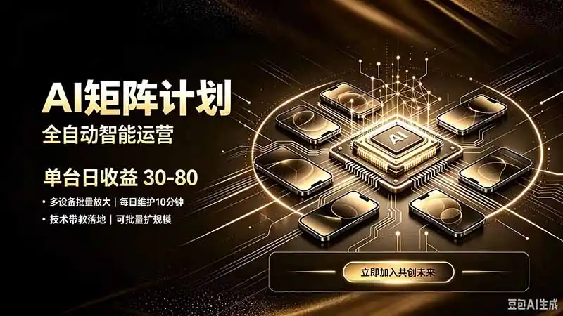 AI智能对话，矩阵规模化创业，全程技术扶持，长久稳定，日入800+-翻身路网创