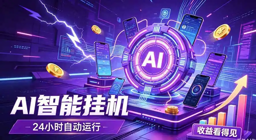 AI智能广告挂机,躺赚新模式 设备托管运行,解放双手持续变现-翻身路网创