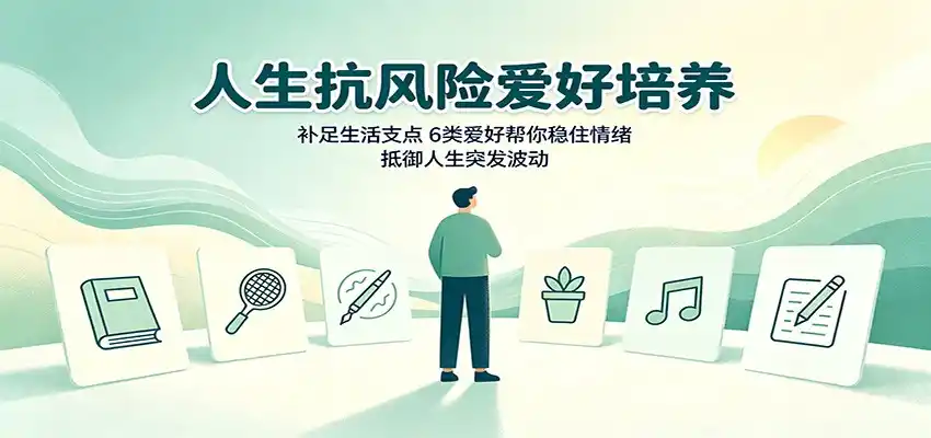 人生抗风险爱好培养：补足生活支点，6类爱好帮你稳住情绪，抵御人生突发波动-翻身路网创