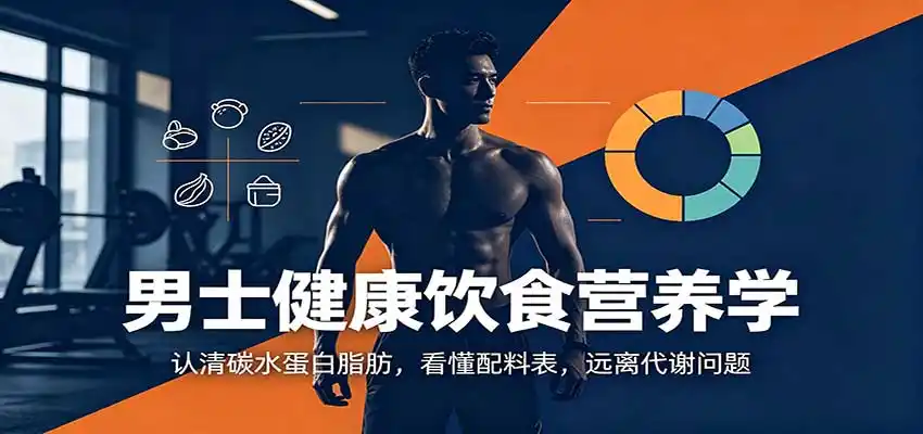 男士健康饮食营养学：认清碳水蛋白脂肪，看懂配料表，远离代谢问题-翻身路网创