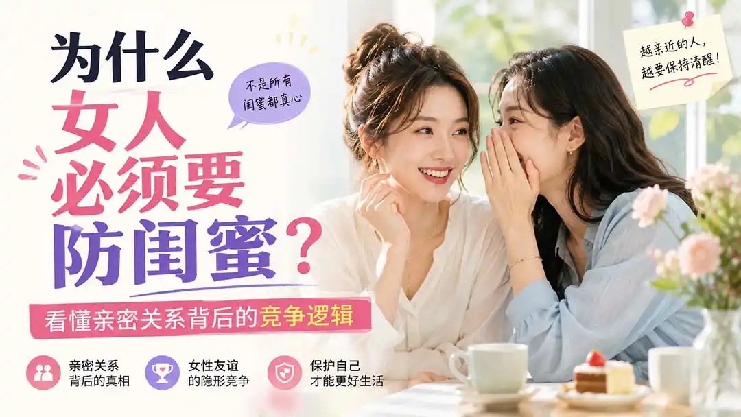 付费文章：为什么女人必须要防闺蜜？看懂亲密关系背后的竞争逻辑-翻身路网创