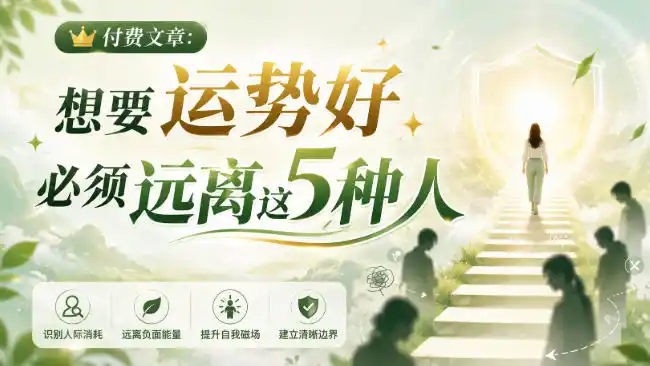 付费文章：想要运势好，必须远离这5种人-翻身路网创