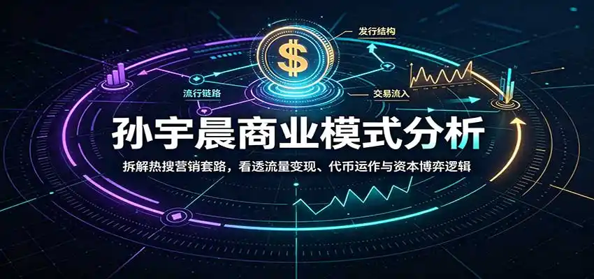 孙宇晨商业模式分析：拆解热搜营销套路，看透流量变现、代币运作与资本博弈逻辑-翻身路网创