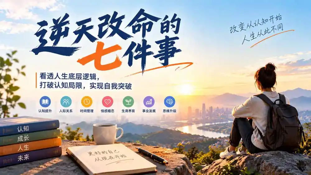 付费文章：逆天改命的七件事，看透人生底层逻辑，打破认知局限，实现自我突破-翻身路网创