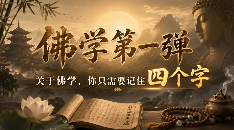 付费文章：佛学第一弹，关于佛学，你只需要记住四个字-翻身路网创