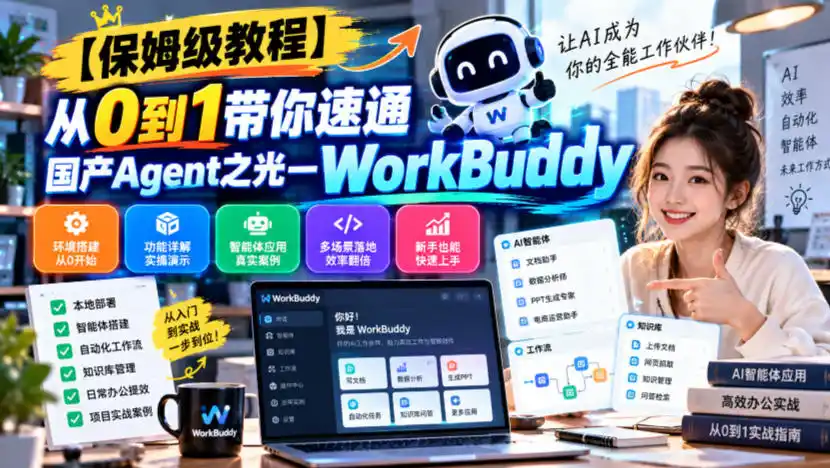 【保姆级教程】从0到1带你速通国产Agent之光—WorkBuddy【文档】-翻身路网创