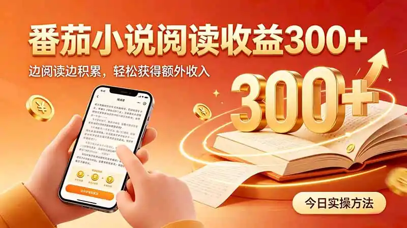 全自动番茄挂机玩法，日入300+边阅读边积累，轻松获得额外收入-翻身路网创