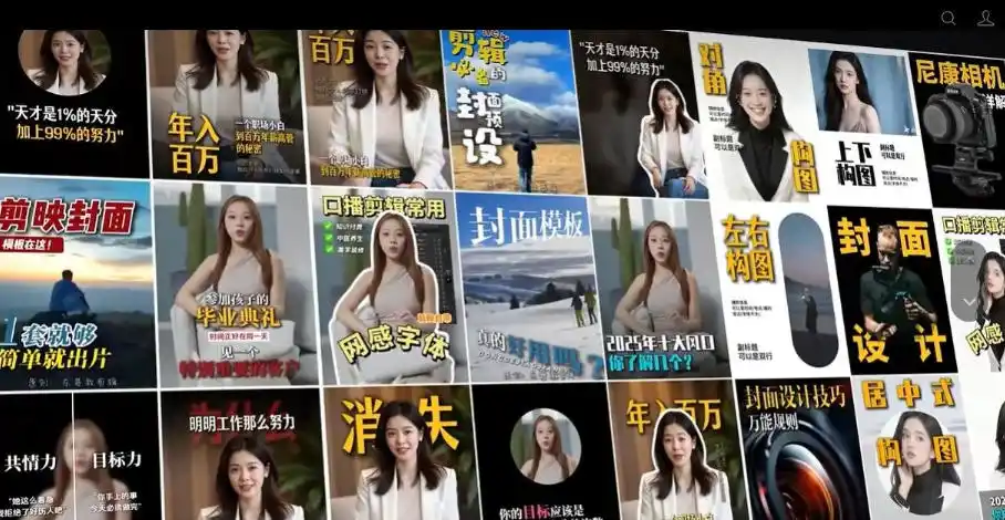 【剪映模板】100款剪映高级感万能行业短视频封面字幕排版预设视频花字剪辑模版-翻身路网创