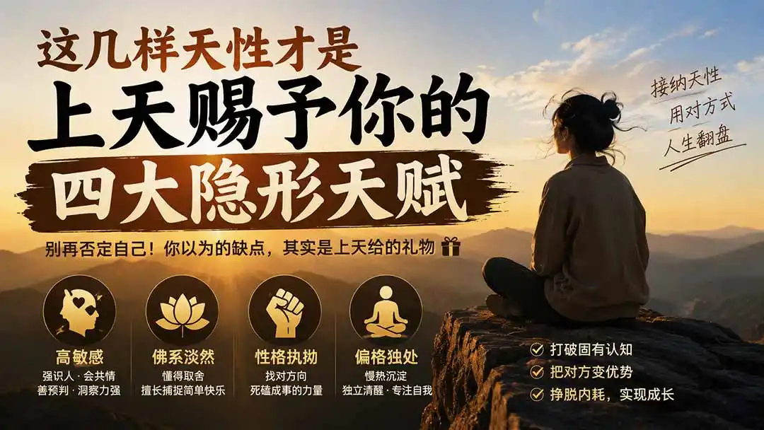 付费文章：这几样天性才是上天赐予你的四大隐形天赋-翻身路网创