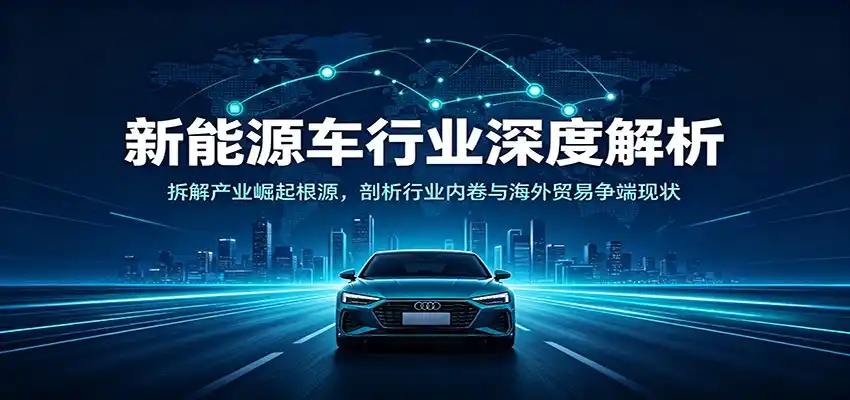 新能源车行业深度解析：拆解产业崛起根源，剖析行业内卷与海外贸易争端现状-翻身路网创