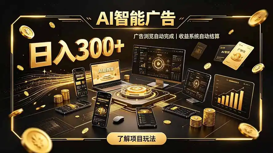 自研 AI 系统｜轻资产起步｜长期稳定收益｜宝妈 上班族轻轻松松日入300+-翻身路网创