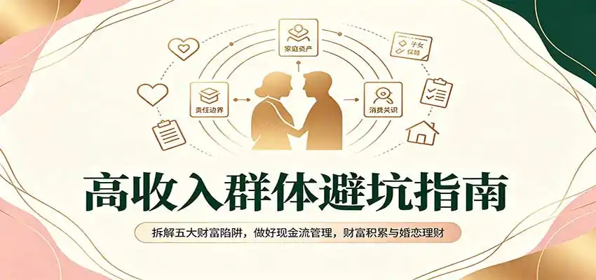 高收入群体避坑指南：拆解五大财富陷阱，做好现金流管理，财富积累与婚恋理财-翻身路网创