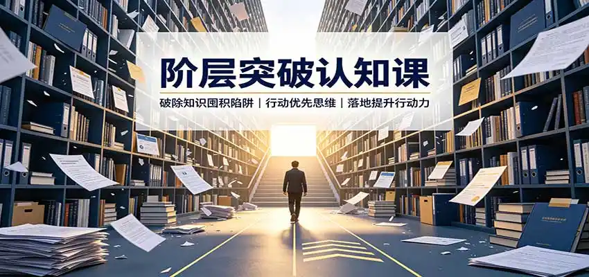阶层突破认知课：破除知识囤积陷阱，行动优先思维，落地提升行动力-翻身路网创
