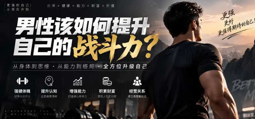 付费文章：男性该如何提升自己的战斗力？-翻身路网创