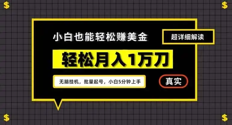 谷歌看广告撸美金2.0，无脑挂机，多号操作，月入1万刀【揭秘】-翻身路网创