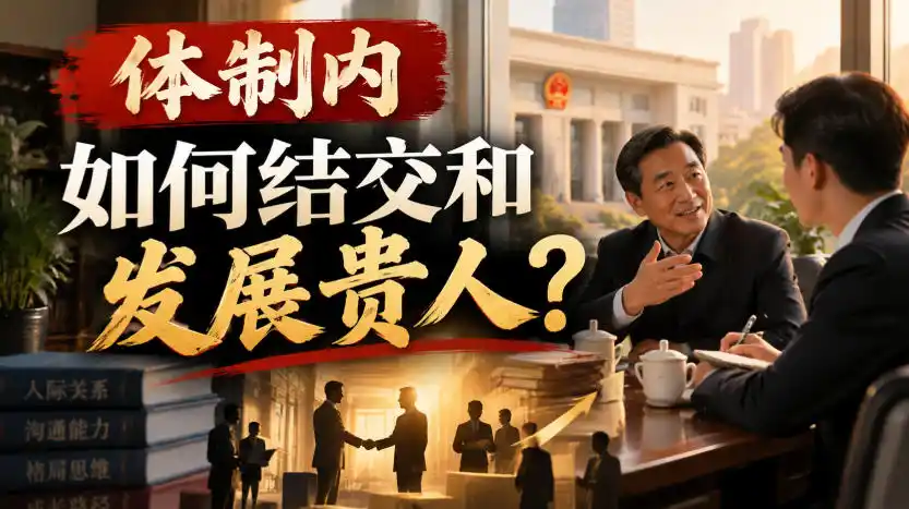 某公众号付费文章：体制内，如何结交和发展贵人?-翻身路网创
