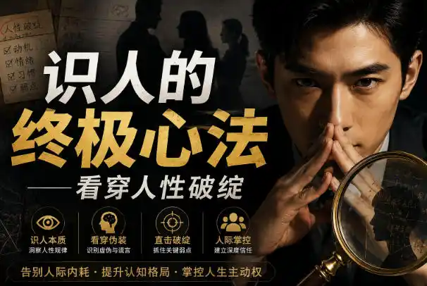 付费文章：识人的终极心法——看穿人性破绽-翻身路网创