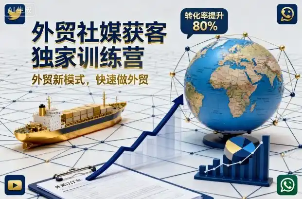 外贸社媒获客独家训练营，外贸新模式，快速做外贸(更新26年08月21日)-翻身路网创