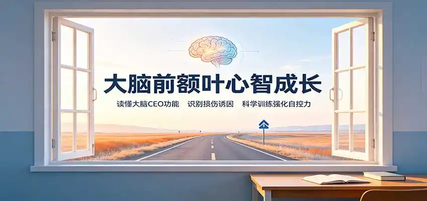 大脑前额叶心智成长：读懂大脑CEO功能，识别损伤诱因，科学训练强化自控力-翻身路网创
