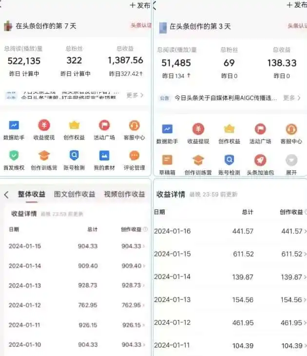 AI头条掘金项目，一天1个小时即可，会复制粘贴就能日入200+-翻身路网创