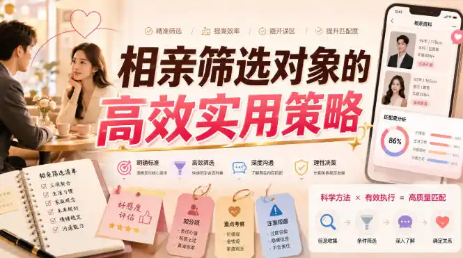 付费文章：相亲筛选对象的高效实用策略-翻身路网创