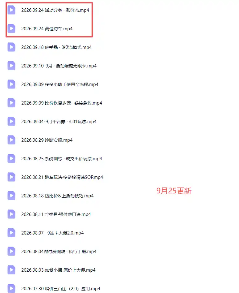 拼多多实战特训营(更新0926-翻身路网创