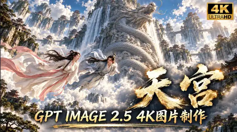 GPT Image 2.5实测!4K到底多清楚?皮肤、手指、修图与天宫场景全面测试-翻身路网创