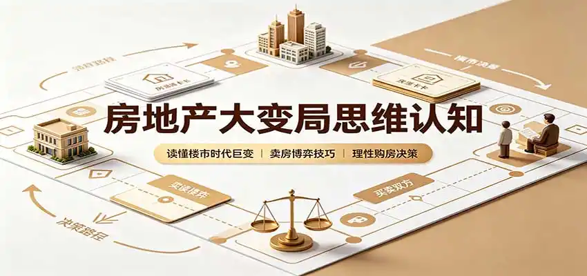房地产大变局思维认知：读懂楼市时代巨变，卖房博弈技巧，理性购房决策-翻身路网创