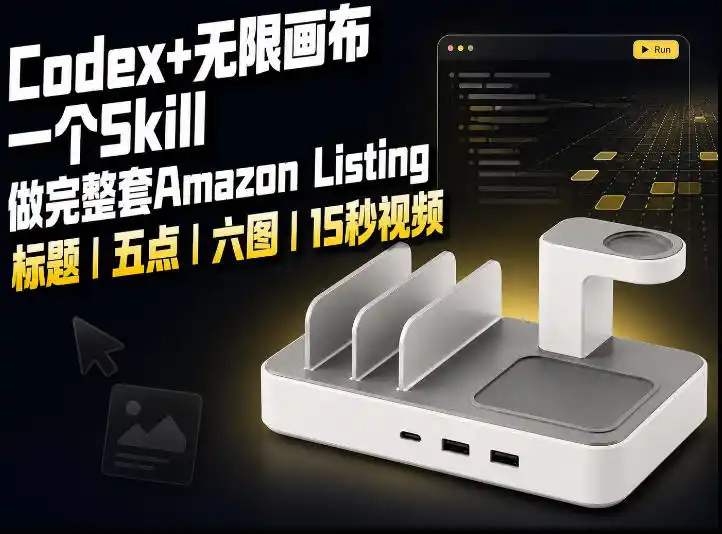 我用一个Codex Skill做完Amazon Listing：标题、五点、六图和视频全流程-翻身路网创