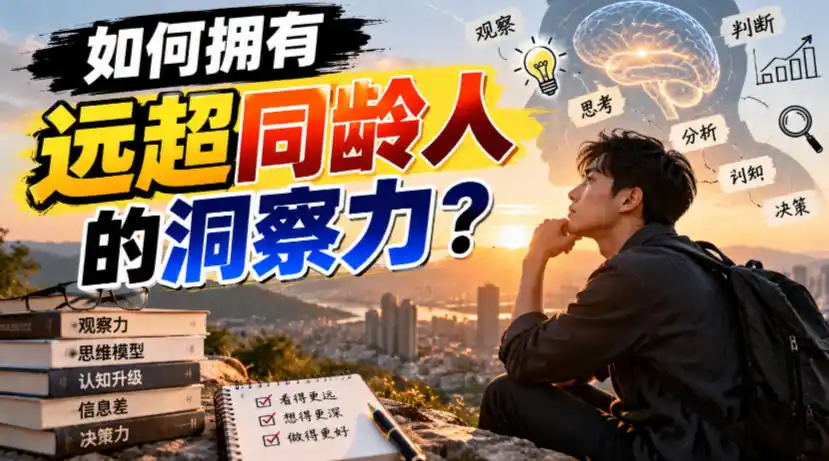 付费文章：如何拥有远超同龄人的洞察力？-翻身路网创