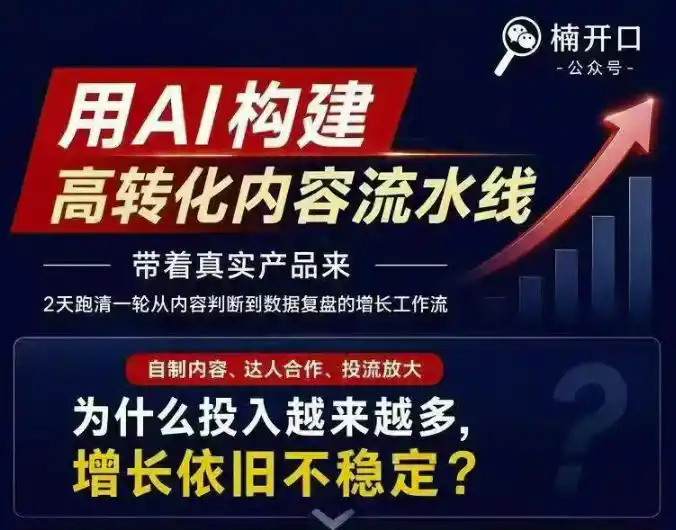 小红书AI内容生产2026年线下课完整现场还原版,用AI构建高转化内容流水线